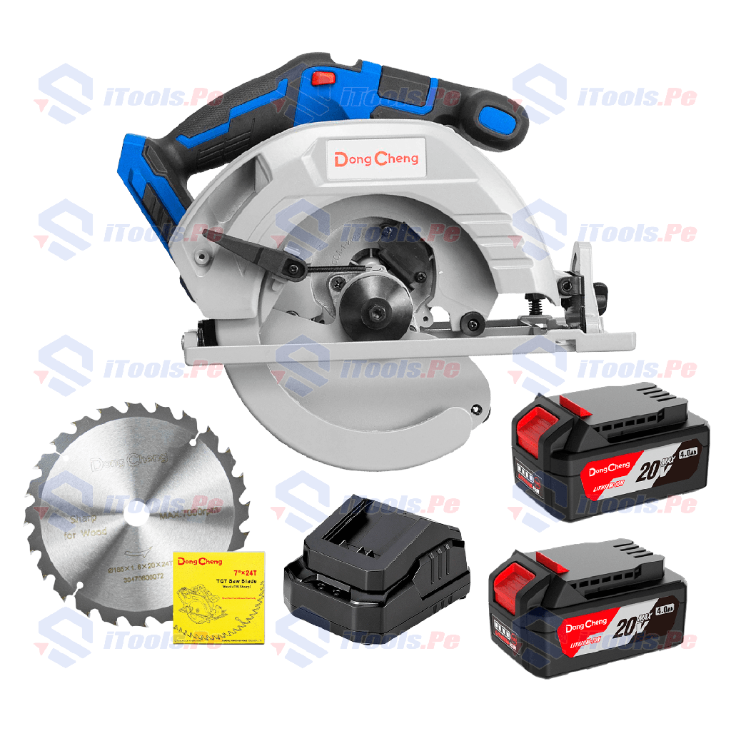 SIERRA CIRCULAR DONG CHENG INALAMBRICO 20V 4AH 2BATERIA DCMY02-185B