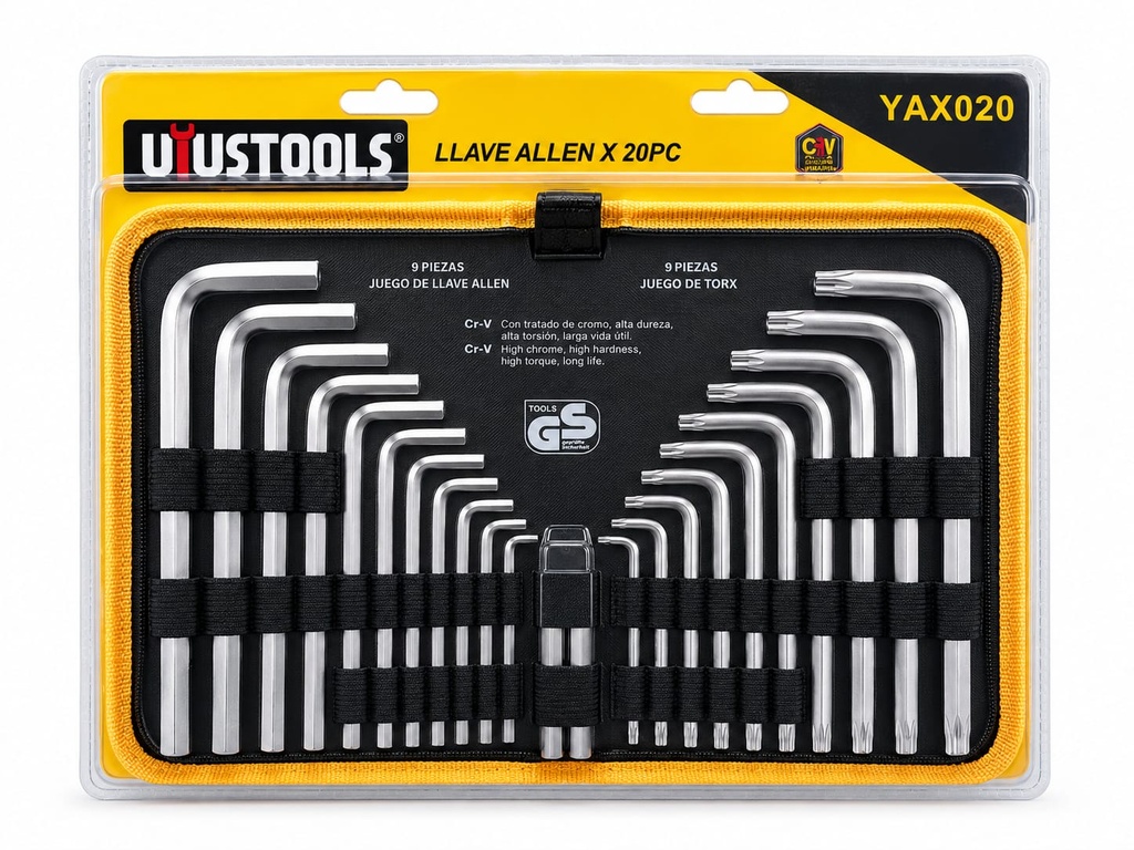 ALLEN Y TORX MIXTA 20PS JUEGO UYUSTOOLS YAX020