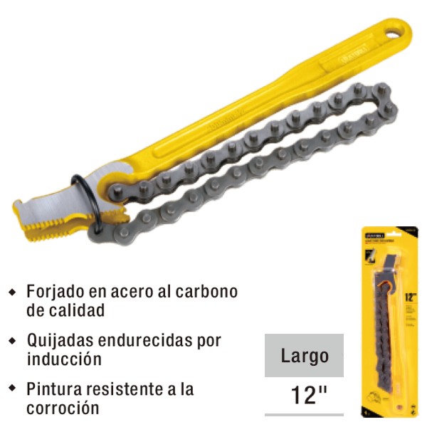LLAVE TUBO TIPO CADENA 12 UYUSTOOLS YSD012