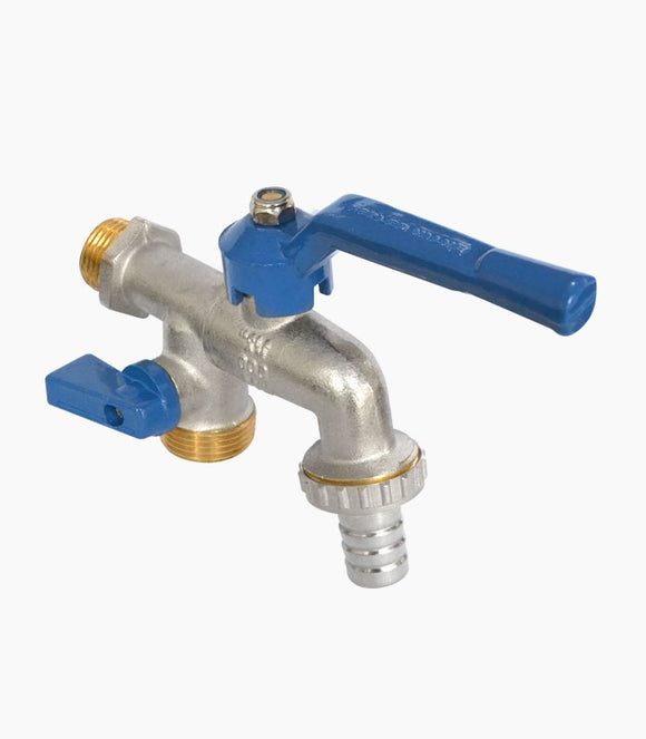 CAÑO DOBLE JARDIN 1/2 LAVADORA BRONCE AYRON
