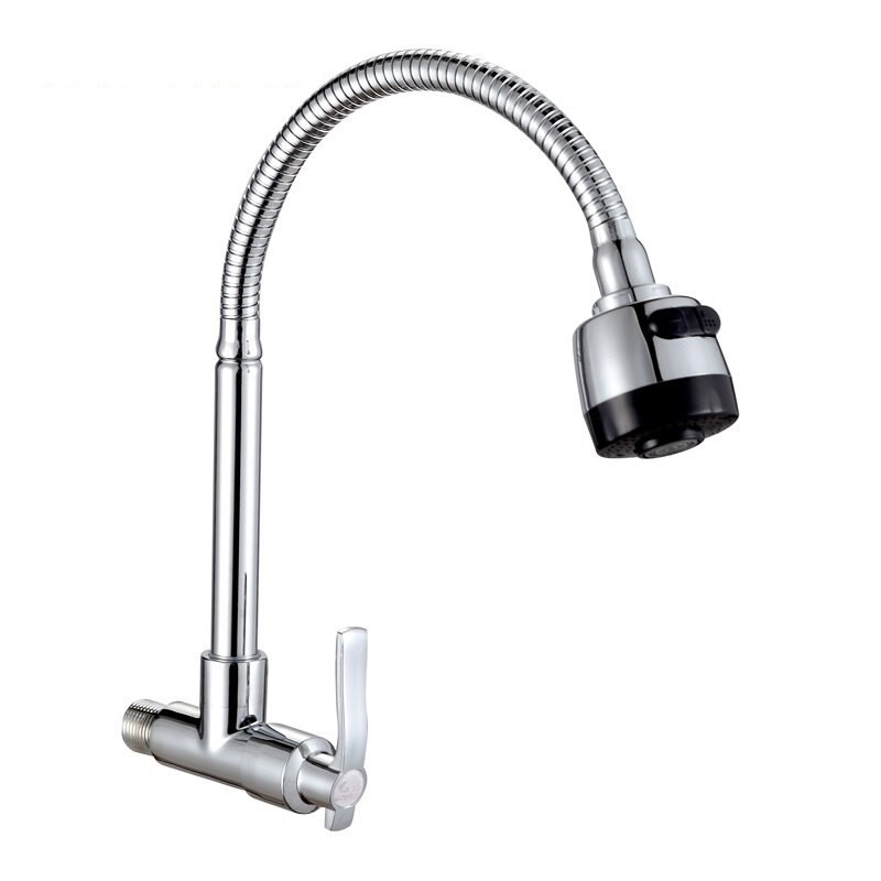 CAÑO FLEXIBLE P/COCINA PARED MONACO PLANO Y CRUZ