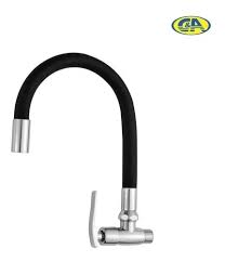 CAÑO FLEXIBLE P/COCINA PARED NEGRO C&A