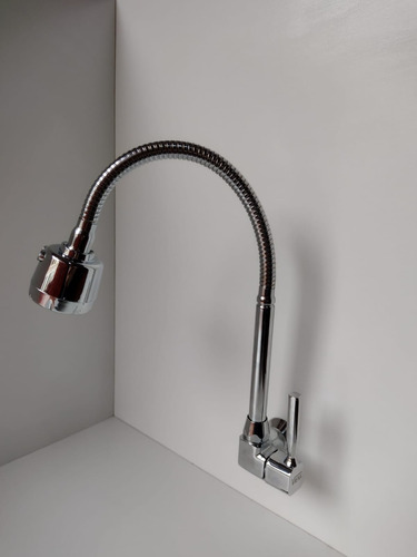CAÑO FLEXIBLE P/COCINA PARED PESADO MANIJA AL COSTADO IMPORT