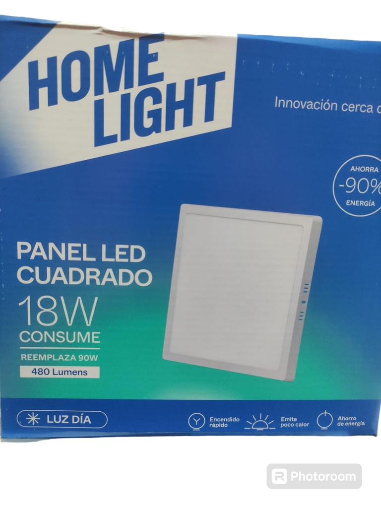 PANEL LED 18W SOBREPONER CUADRADA HOME LIGHT