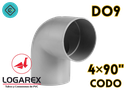 CODO 2X90 DESAGUE LOGAREX