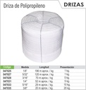 DRIZA BLANCO 3/16 XMT