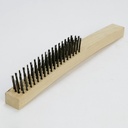 ESCOBILLA ACERO NEGRO 4X14 M/MADERA C&A