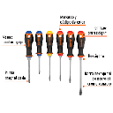 DESARMADOR TRUPER 6 PIEZAS M/GOMA CONFOR 14138