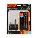 JUEGO DE BROCA METAL DE 10PS TRUPER 11399