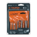 JUEGO DE EXTRACTORES DE PERNOS 5PS TRUPER 14512