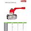 LLAVE DE PASO VALMAX 1/2 ROJO	