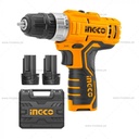 TALADRO INGCO ATORNILLADOR INALAMBRICO 12V 3/8 + MALETA