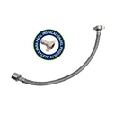 TUBO DE ABASTO 1/2X40 ACERO INOX VAINSA V26002000