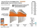 ALLEN TRUPER 25PS MILIMETRICA LARGAS JUEGO 15572