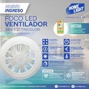 FOCO LED VENTILADOR 24W TRICOLOR HOME LIGHT