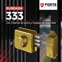 CHAPA FORTE BLINDADA 3 GOLPES 333 DORADO