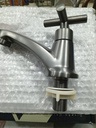 LLAVE LAVATORIO CRUZ ACERO MATE SEVILLA 2390A101GG