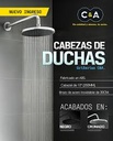 BRAZO DE DUCHA 10'' INOX REDONDO C&A