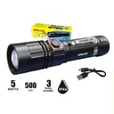 LINTERNA RECARGABLE CON ZOON LED 5WT OPALUX