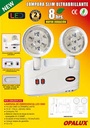 LUZ DE EMERGENCIA LED X8 HORAS OPALUX