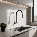 CAÑO P/COCINA PARED FLEXIBLE NEGRO VAINSA BALI M01A4N00