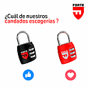 CANDADO FORTE COMBINACION BLISTER 33MM PACK X 2